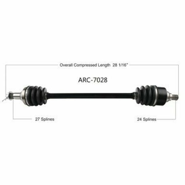 Wide Open OE Replacement CV Axle for ARCTIC FRONT L/R WILDCAT SPORT 15-19 ARC-7028
